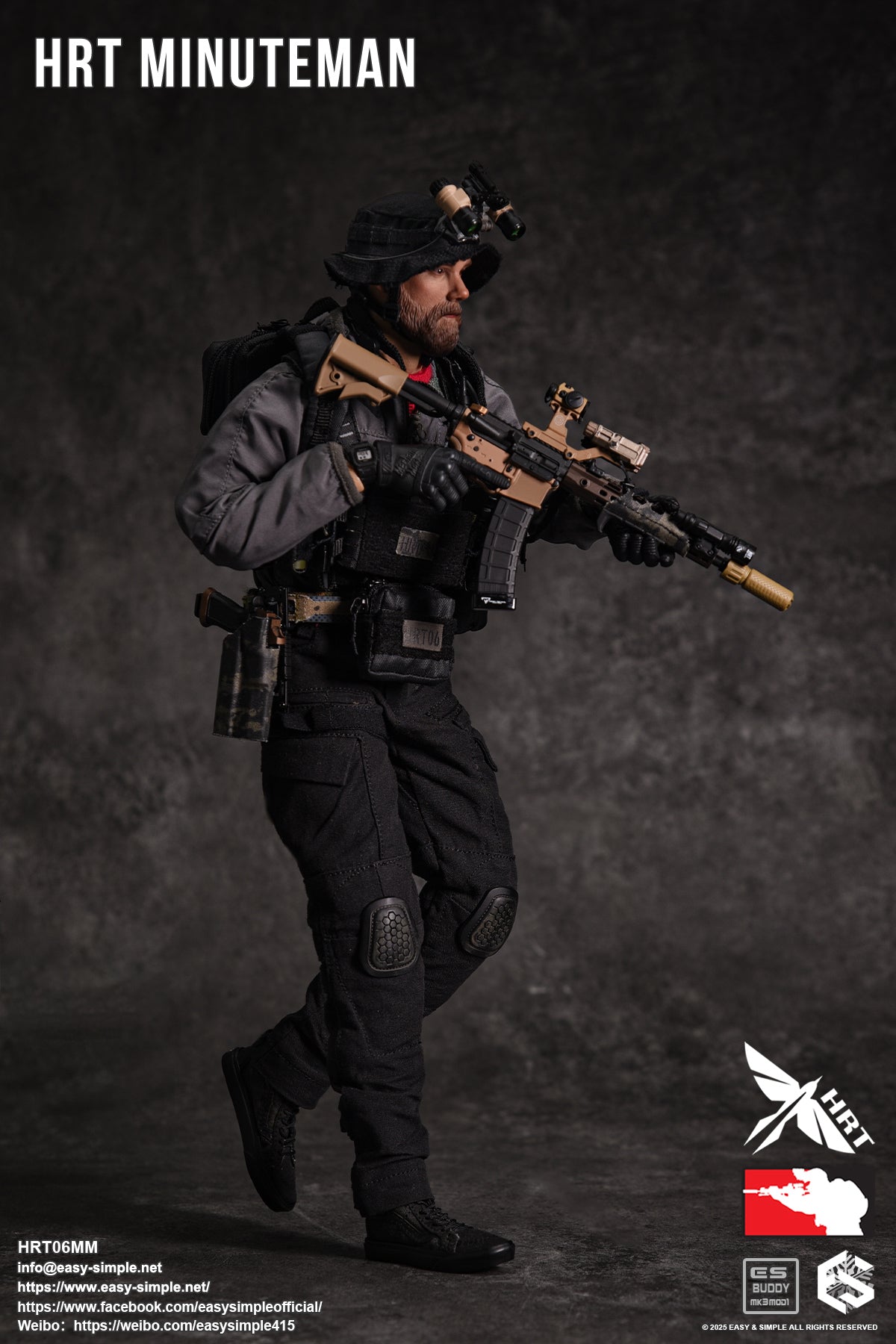 1:6 Easy & Simple HRT Minuteman ShotShow 2025 Exclusive 12" Figure HRT06MM