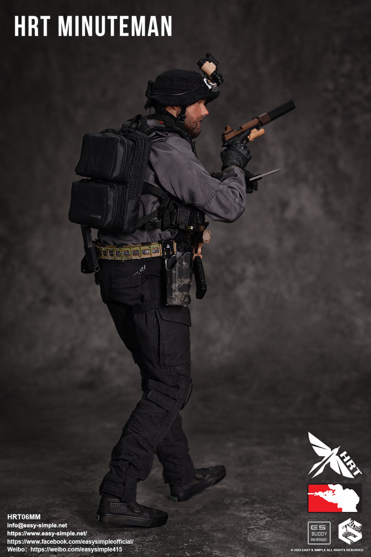 1:6 Easy & Simple HRT Minuteman ShotShow 2025 Exclusive 12" Figure HRT06MM