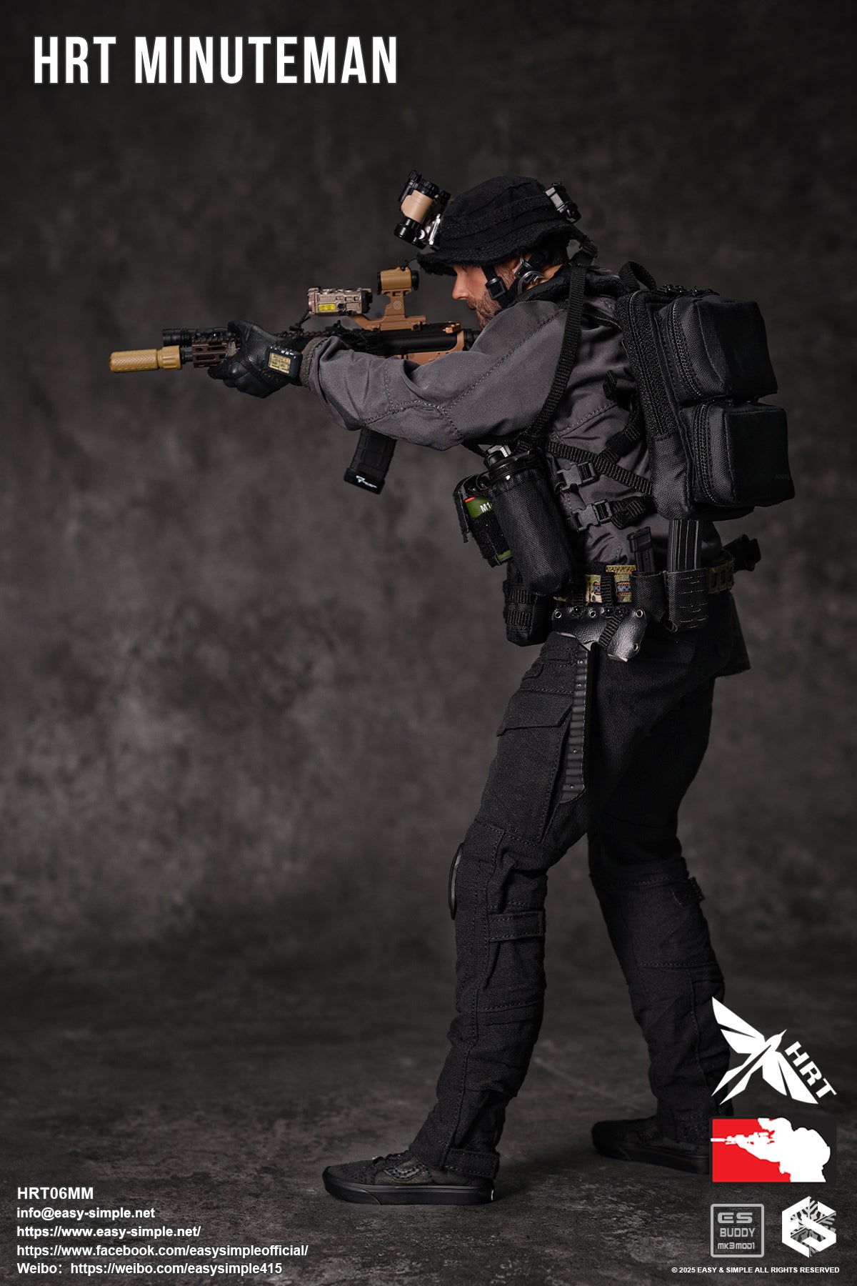 1:6 Easy & Simple HRT Minuteman ShotShow 2025 Exclusive 12" Figure HRT06MM