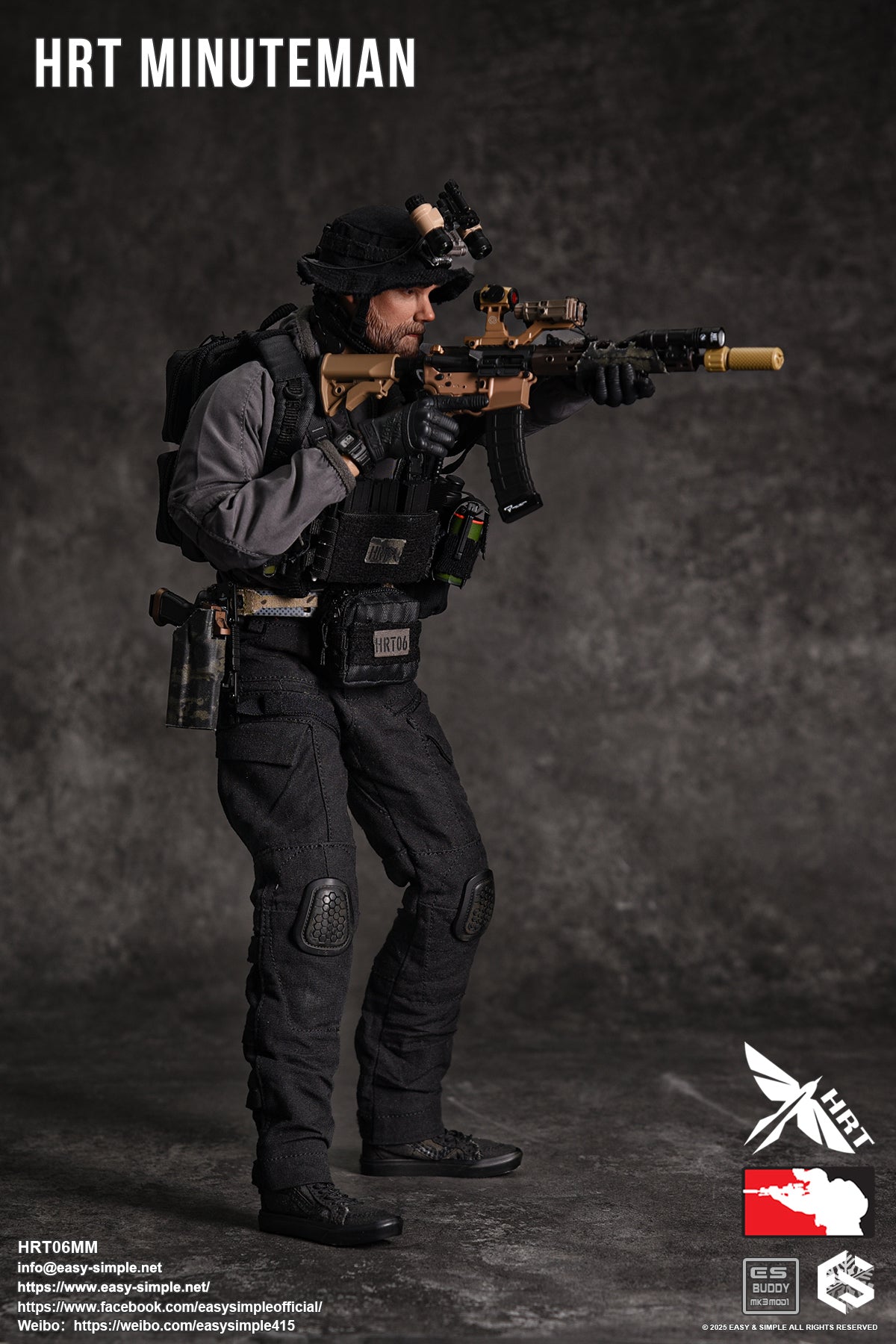 1:6 Easy & Simple HRT Minuteman ShotShow 2025 Exclusive 12" Figure HRT06MM