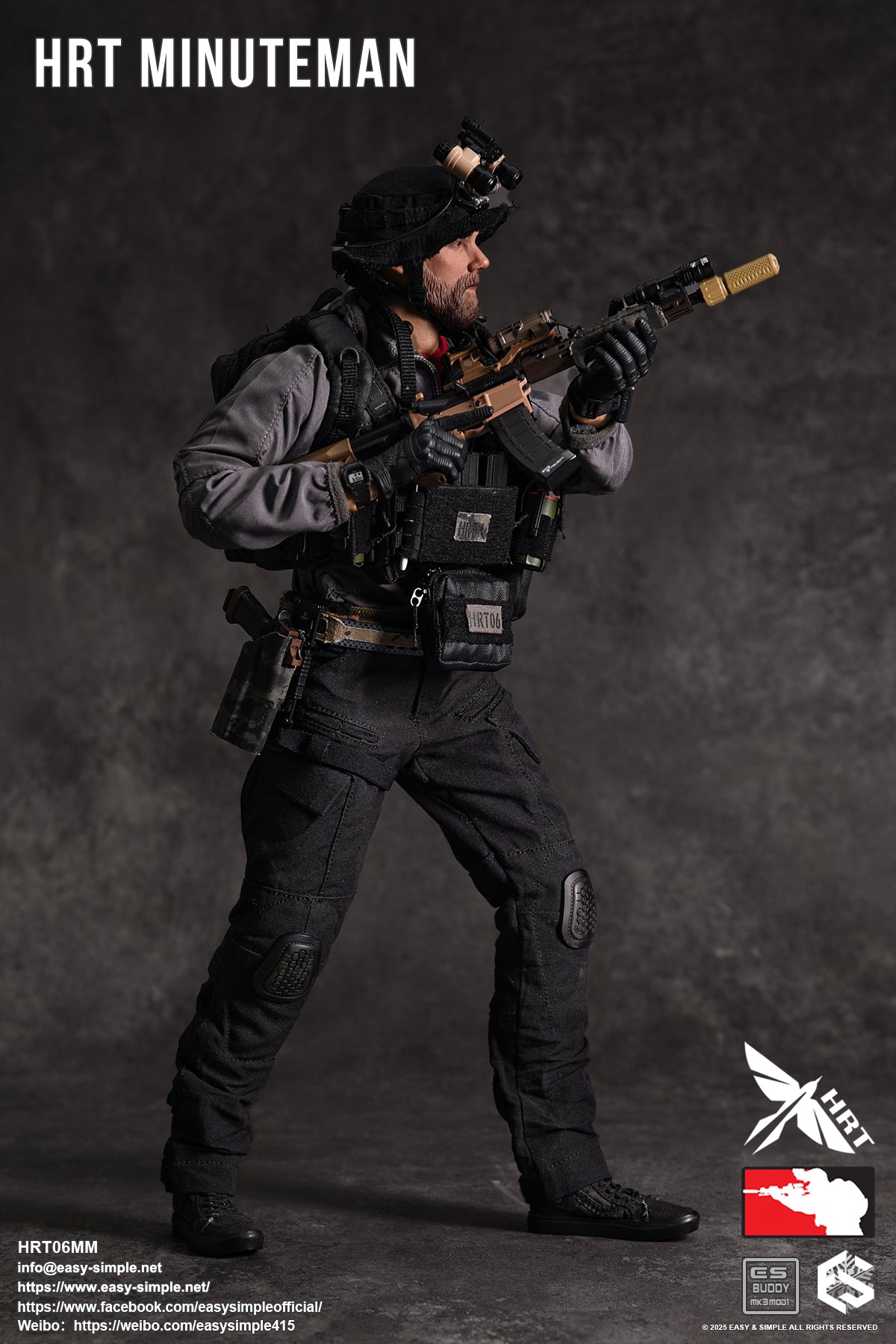 1:6 Easy & Simple HRT Minuteman ShotShow 2025 Exclusive 12" Figure HRT06MM