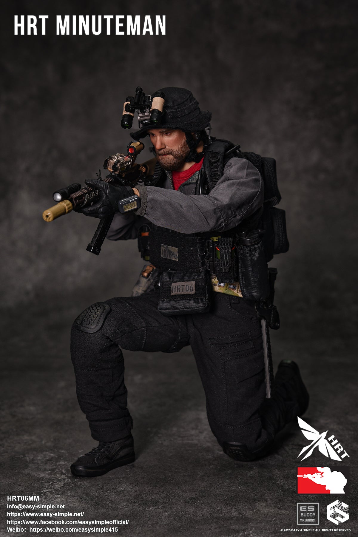 1:6 Easy & Simple HRT Minuteman ShotShow 2025 Exclusive 12" Figure HRT06MM