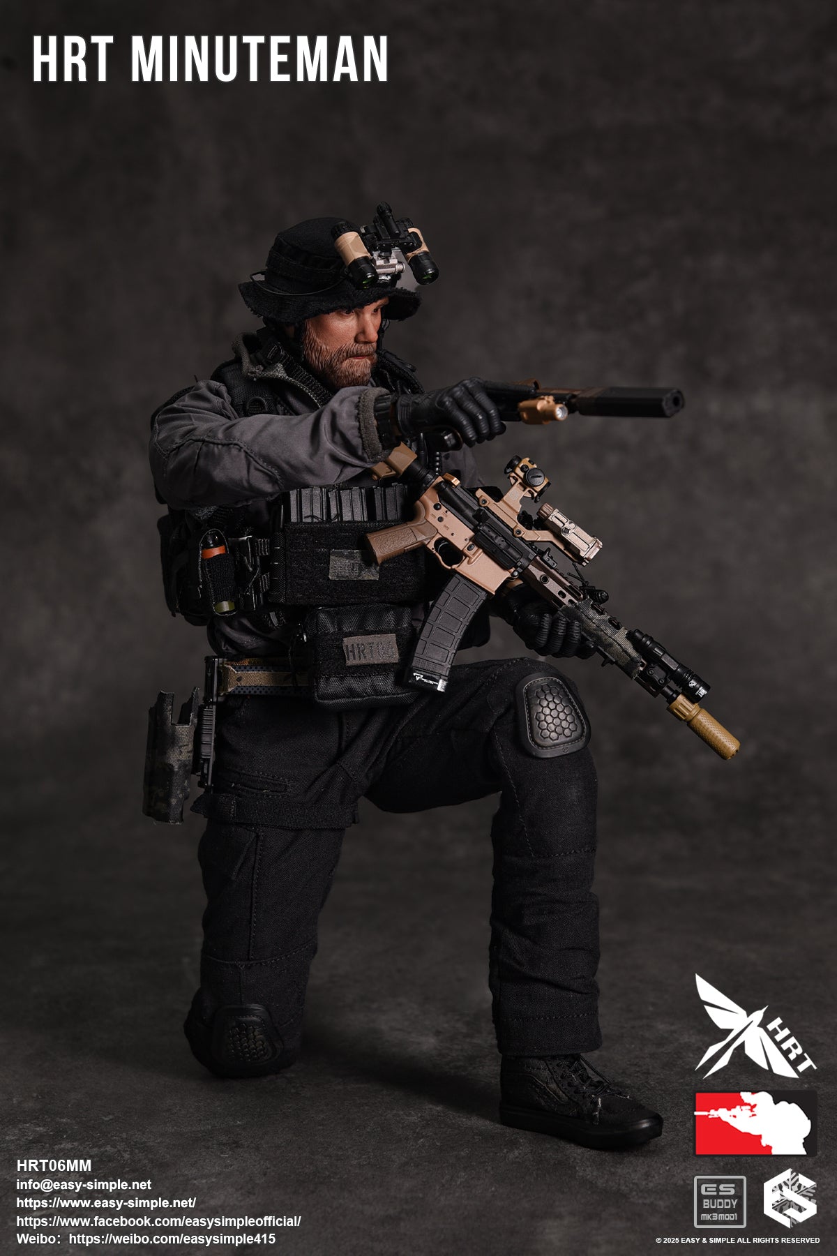 1:6 Easy & Simple HRT Minuteman ShotShow 2025 Exclusive 12" Figure HRT06MM
