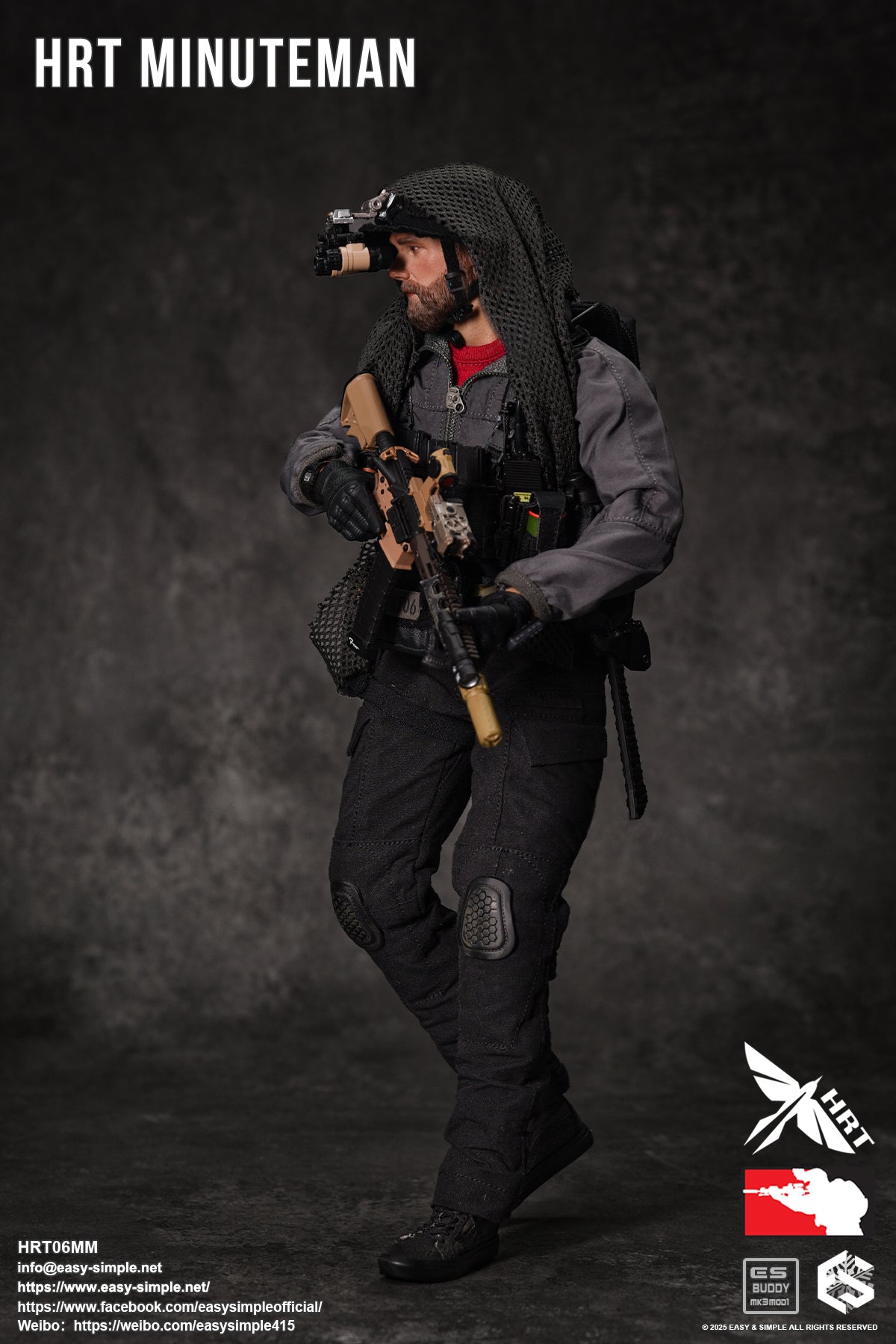 1:6 Easy & Simple HRT Minuteman ShotShow 2025 Exclusive 12" Figure HRT06MM