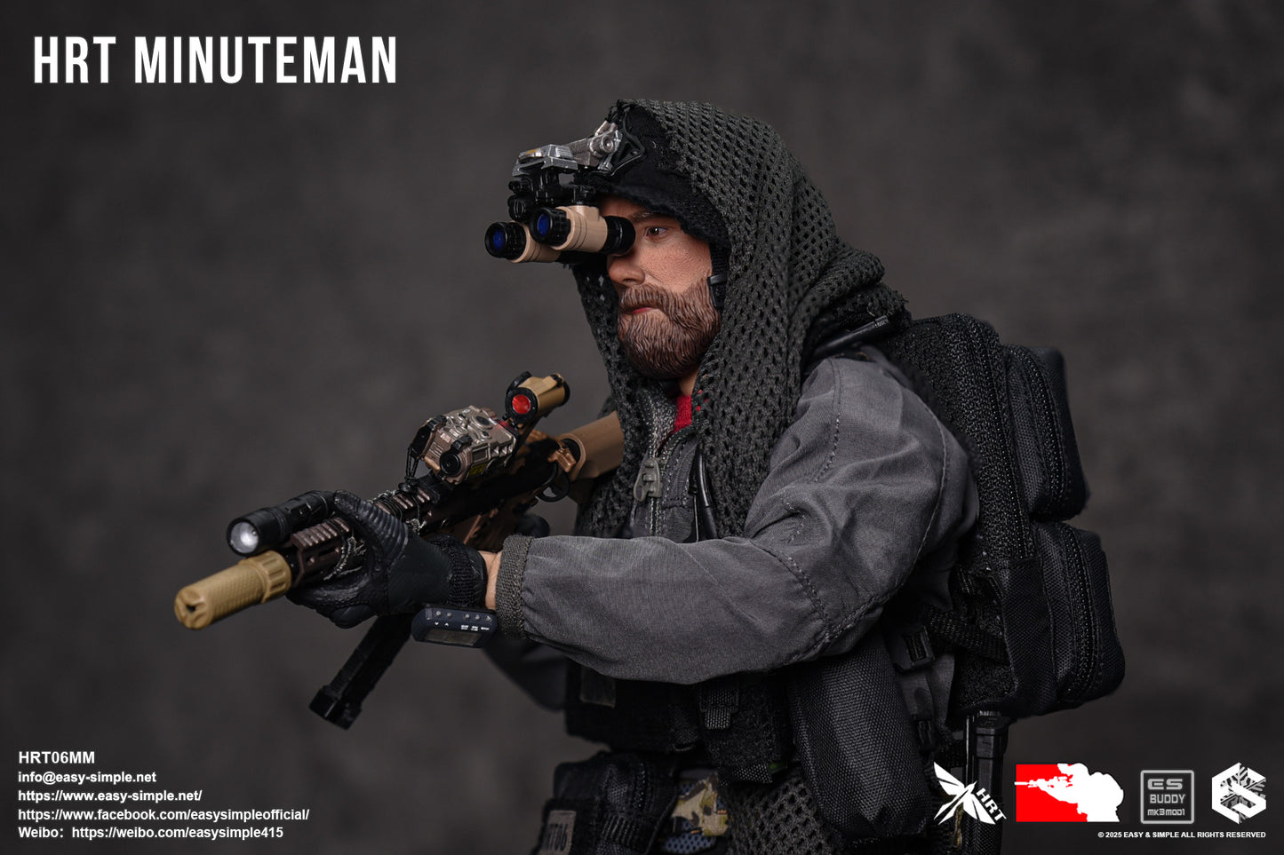 1:6 Easy & Simple HRT Minuteman ShotShow 2025 Exclusive 12" Figure HRT06MM
