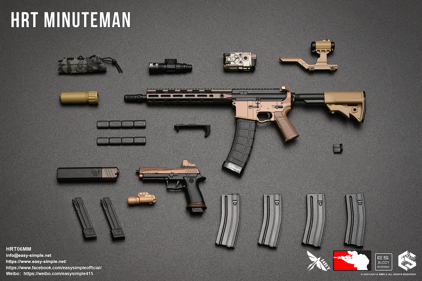 1:6 Easy & Simple HRT Minuteman ShotShow 2025 Exclusive 12" Figure HRT06MM
