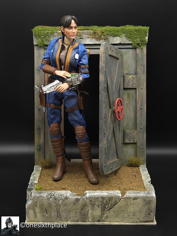 1:6 scale Custom Doomsday Apocalypse Fallout Bomb Shelter Entrance Diorama Display Base
