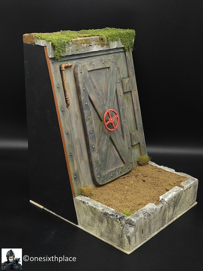 1:6 scale Custom Doomsday Apocalypse Fallout Bomb Shelter Entrance Diorama Display Base