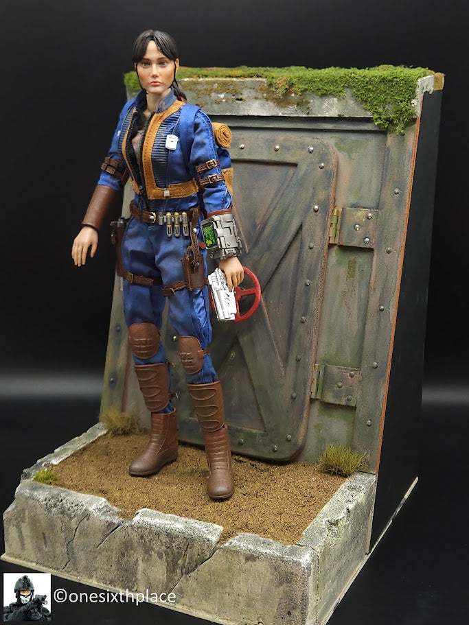 1:6 scale Custom Doomsday Apocalypse Fallout Bomb Shelter Entrance Diorama Display Base