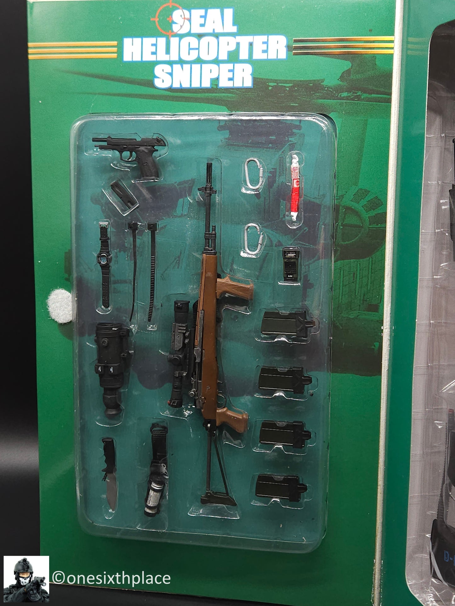 1:6 scale BBI Elite Force SEAL Helicopter Sniper Hawkeye 12" Action Figure