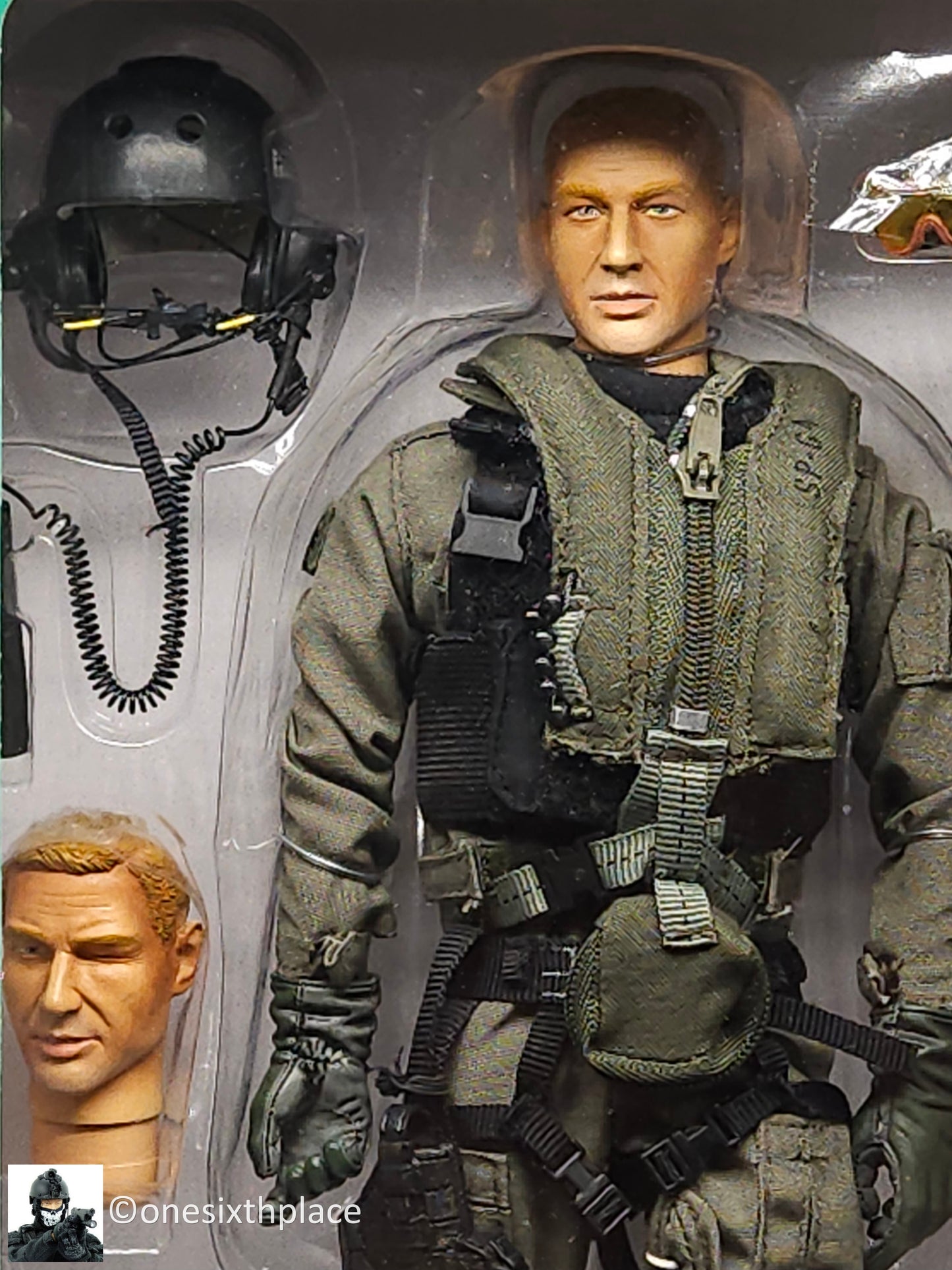 1:6 scale BBI Elite Force SEAL Helicopter Sniper Hawkeye 12" Action Figure