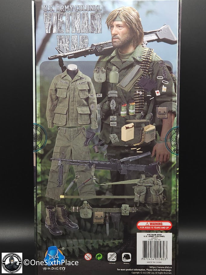 1:6 scale DiD V80184 Vietnam War U.S. Army Colonel James 12" Figure