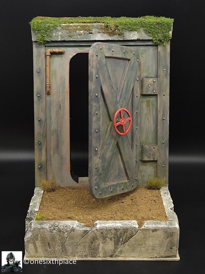 1:6 scale Custom Doomsday Apocalypse Fallout Bomb Shelter Entrance Diorama Display Base