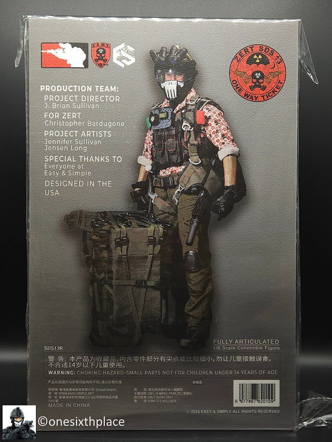 1:6 Easy & Simple ZERT Super Death Squad '13 Remastered "One Way Ticket" SDS13R