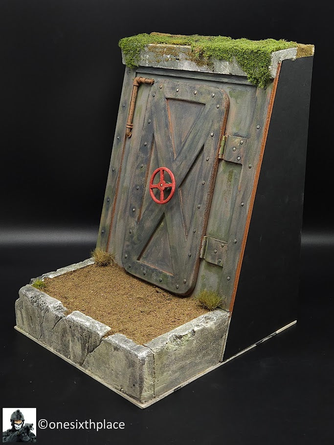 1:6 scale Custom Doomsday Apocalypse Fallout Bomb Shelter Entrance Diorama Display Base