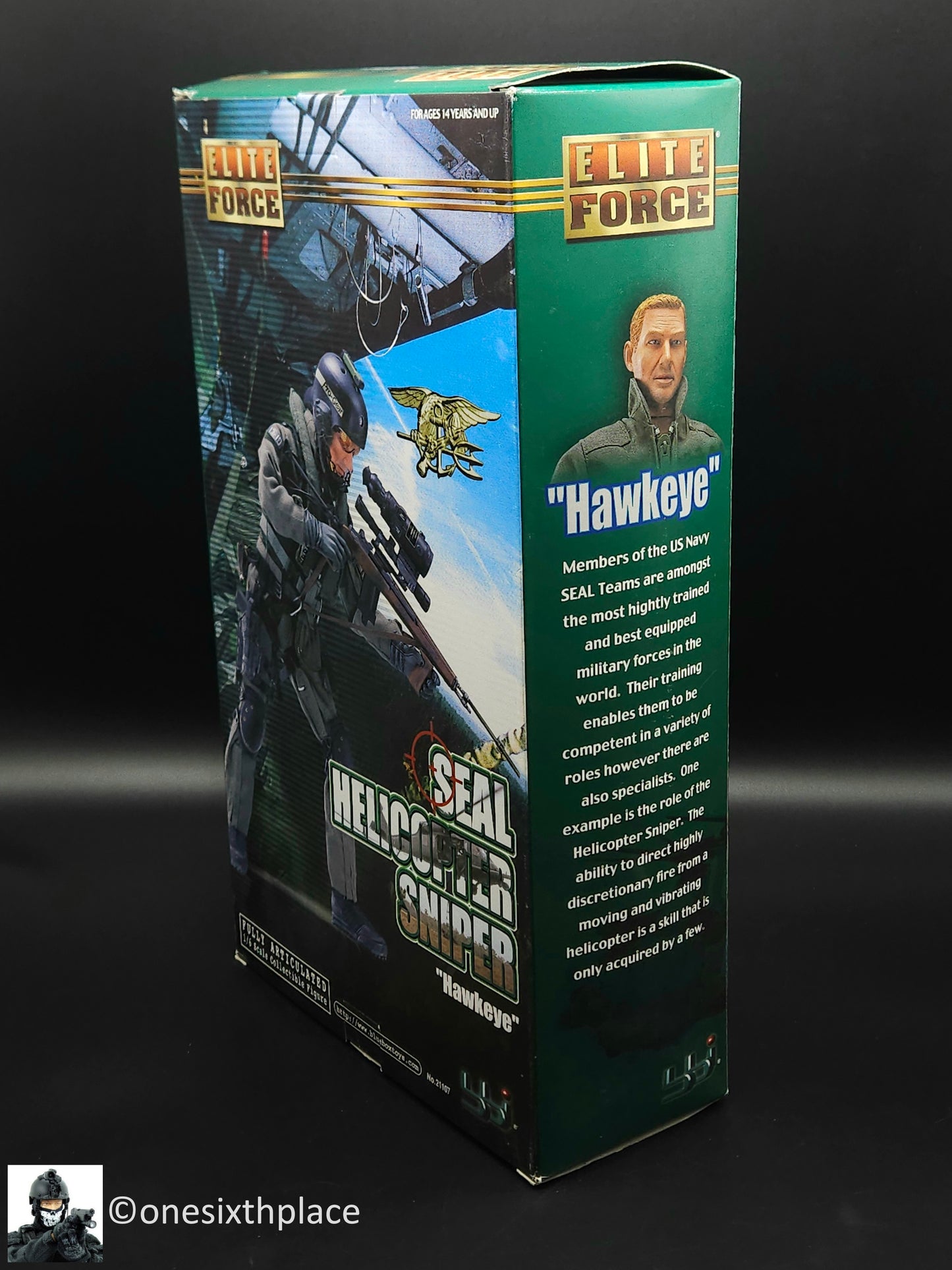 1:6 scale BBI Elite Force SEAL Helicopter Sniper Hawkeye 12" Action Figure