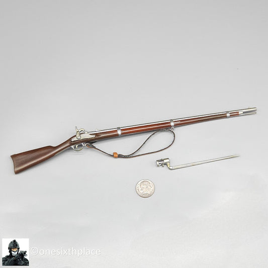 1:6 scale Sideshow Civil War 1861 Springfield Richmond Rifle w/ Bayonet 12" Figures