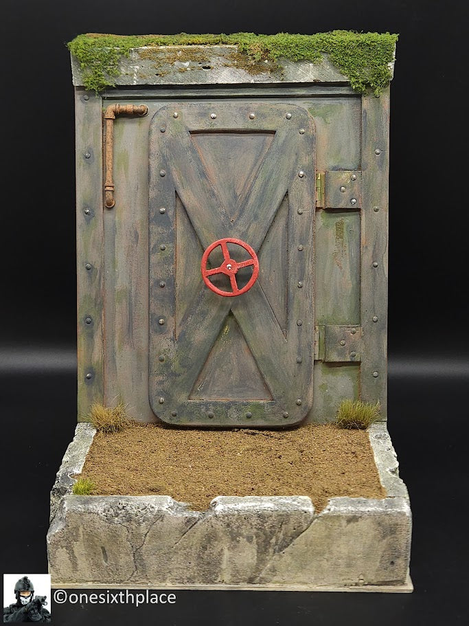 1:6 scale Custom Doomsday Apocalypse Fallout Bomb Shelter Entrance Diorama Display Base