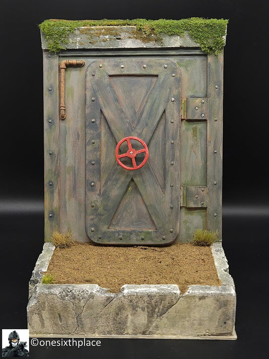 1:6 scale Custom Doomsday Apocalypse Fallout Bomb Shelter Entrance Diorama Display Base