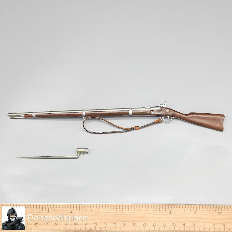 1:6 scale Sideshow Civil War 1861 Springfield Richmond Rifle w/ Bayonet 12" Figures