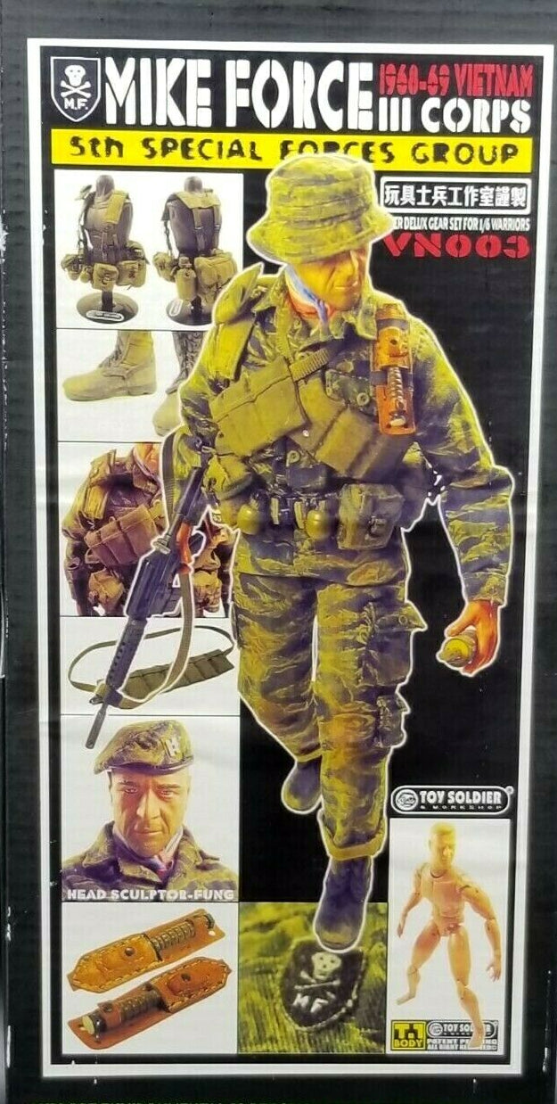 1:6 scale Toy Soldier Vietnam MIKE FORCE Tigerstripe Beret Hat w/ Flash for 12" Figures