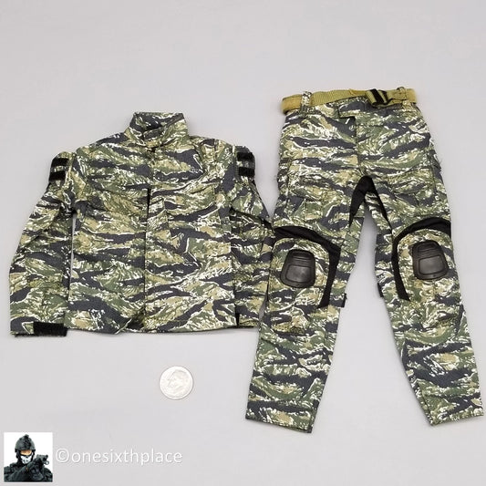 1:6 Easy & Simple NSWDG Infiltration Team Tigerstripe Camo Uniform 12" Figure