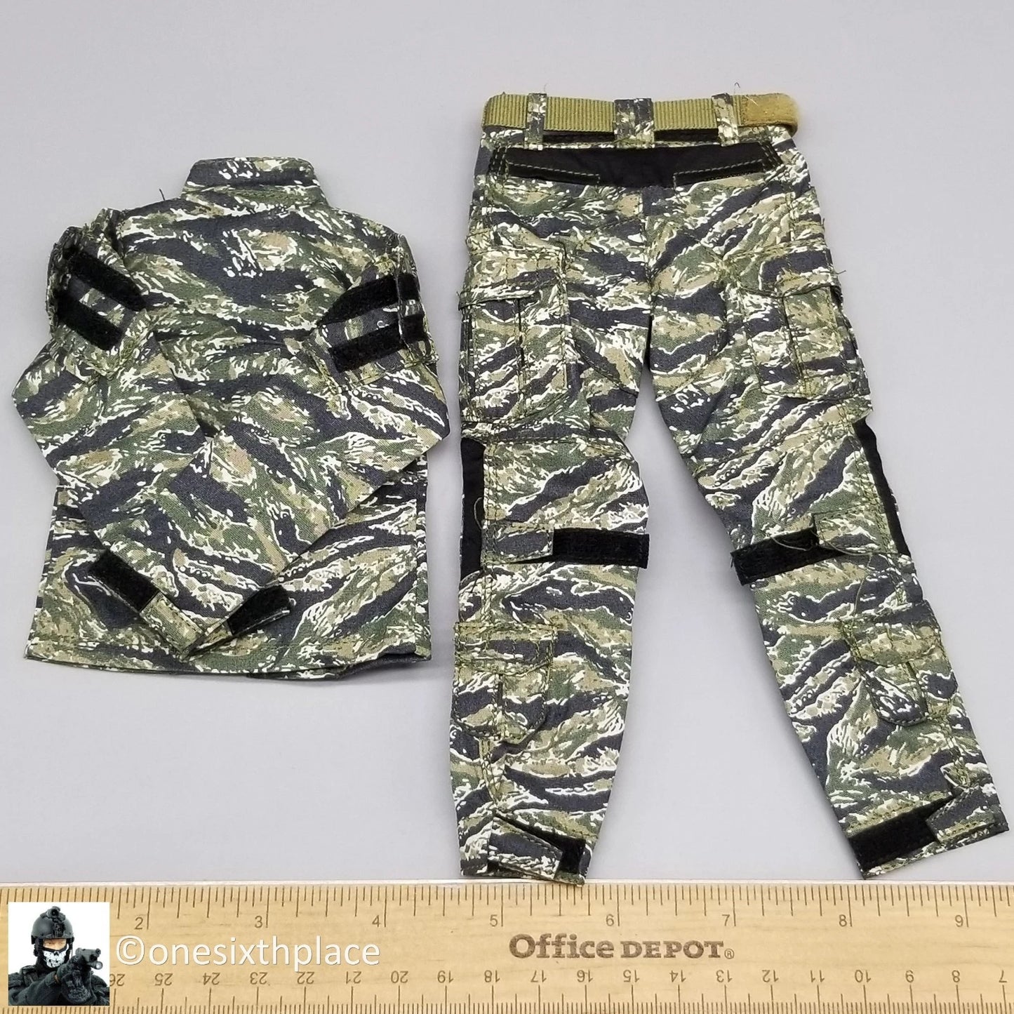 1:6 Easy & Simple NSWDG Infiltration Team Tigerstripe Camo Uniform 12" Figure