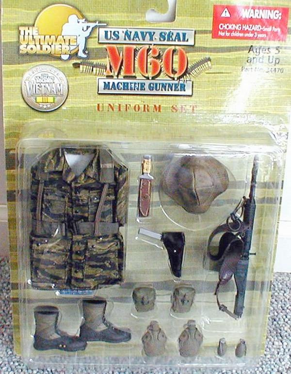 1:6 scale Ultimate Soldier Vietnam SEAL Tigerstripe Camo Shirt for 12" Figures