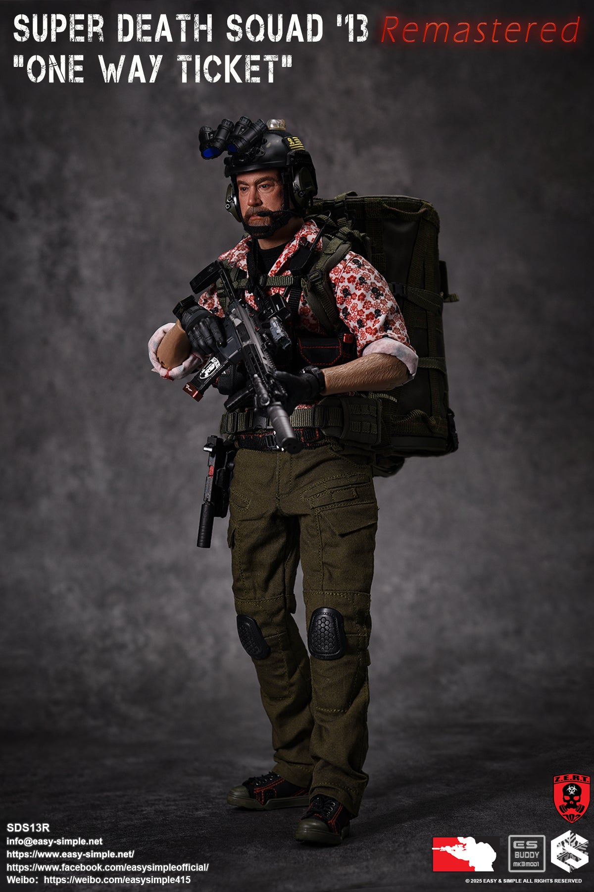 1:6 Easy & Simple ZERT Super Death Squad '13 Remastered "One Way Ticket" SDS13R