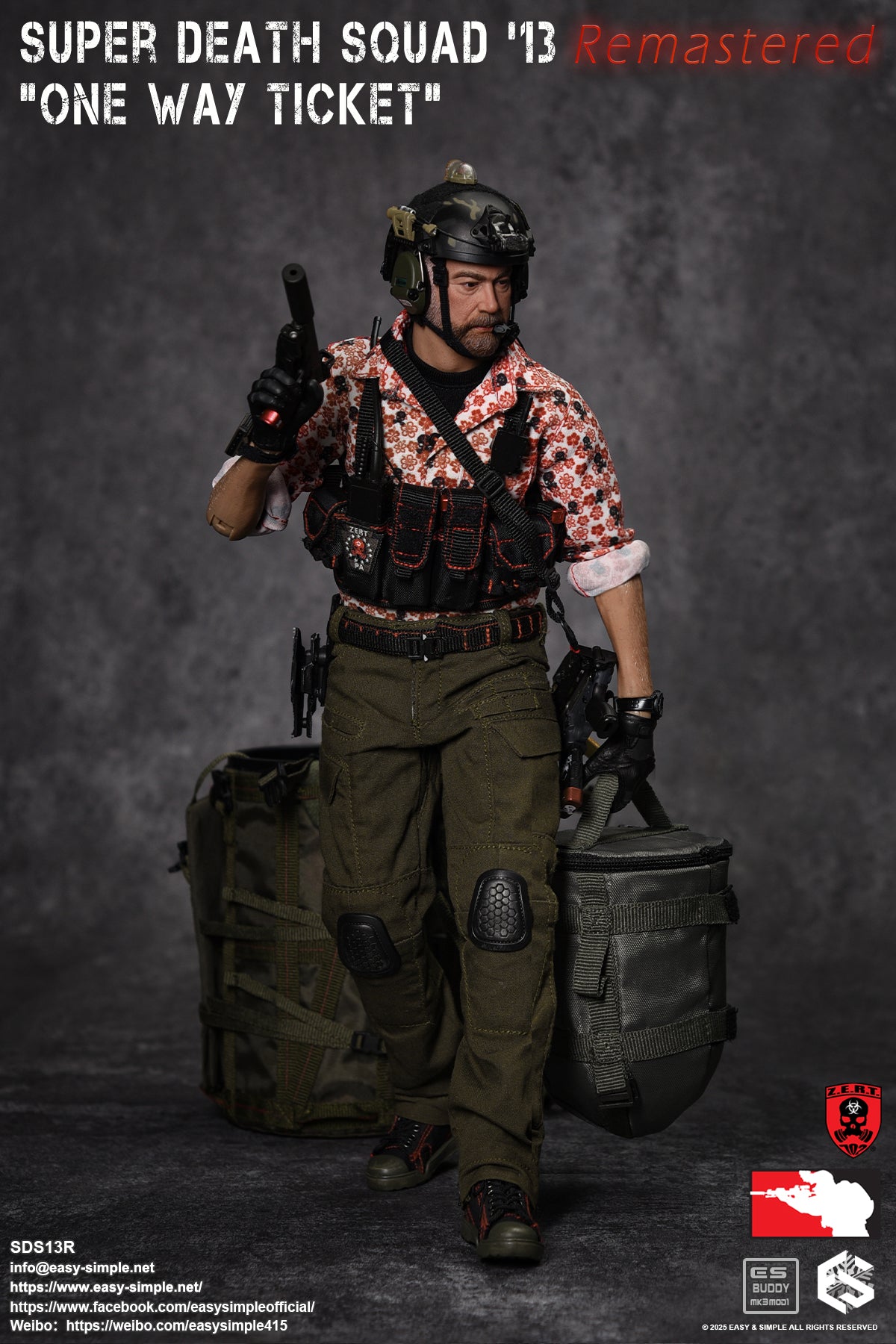 1:6 Easy & Simple ZERT Super Death Squad '13 Remastered "One Way Ticket" SDS13R