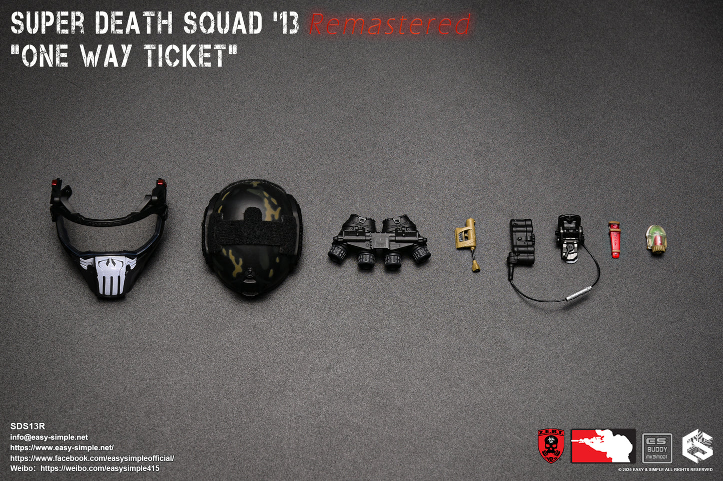 1:6 Easy & Simple ZERT Super Death Squad '13 Remastered "One Way Ticket" SDS13R
