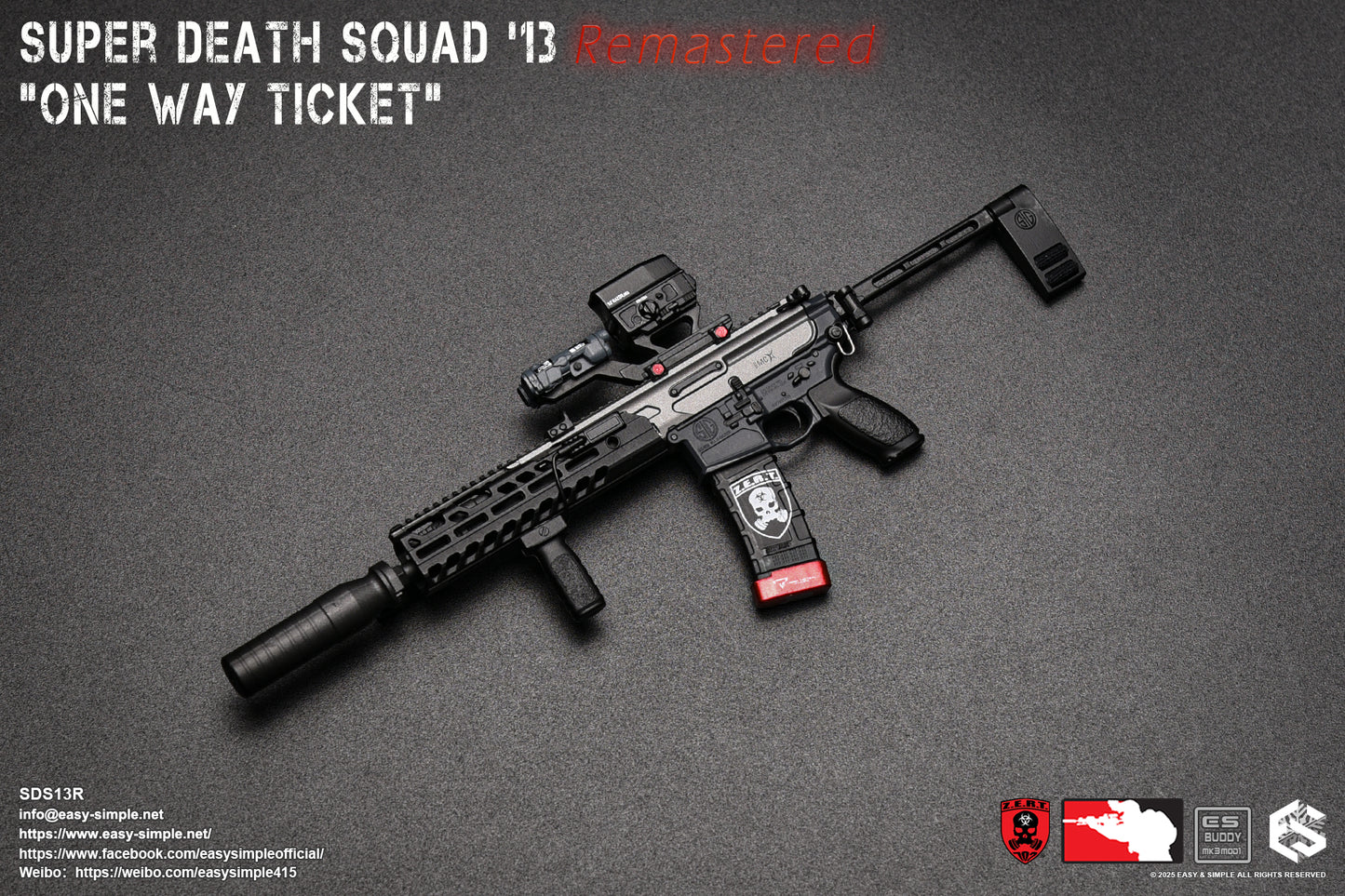 1:6 Easy & Simple ZERT Super Death Squad '13 Remastered "One Way Ticket" SDS13R