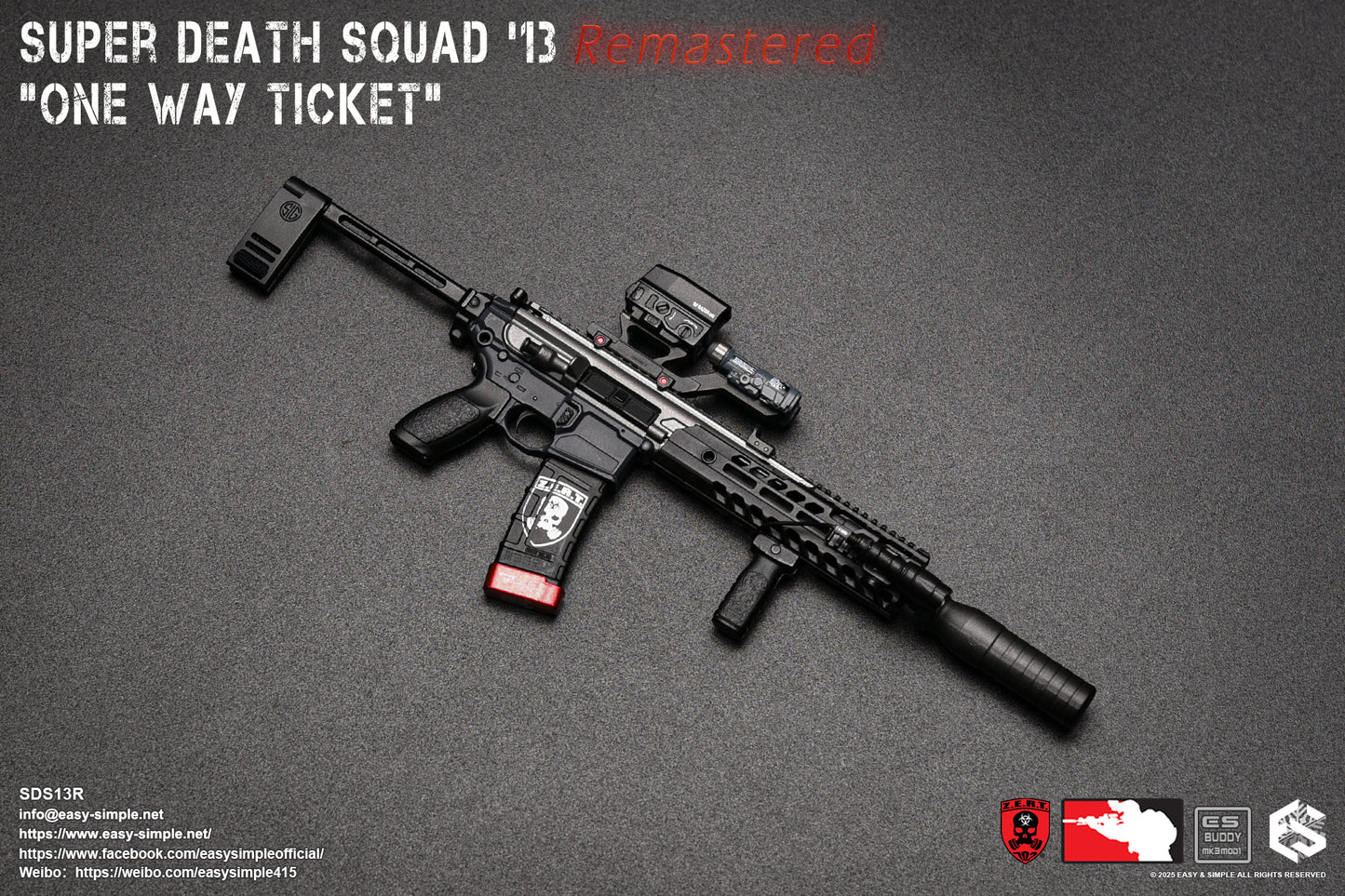1:6 Easy & Simple ZERT Super Death Squad '13 Remastered "One Way Ticket" SDS13R