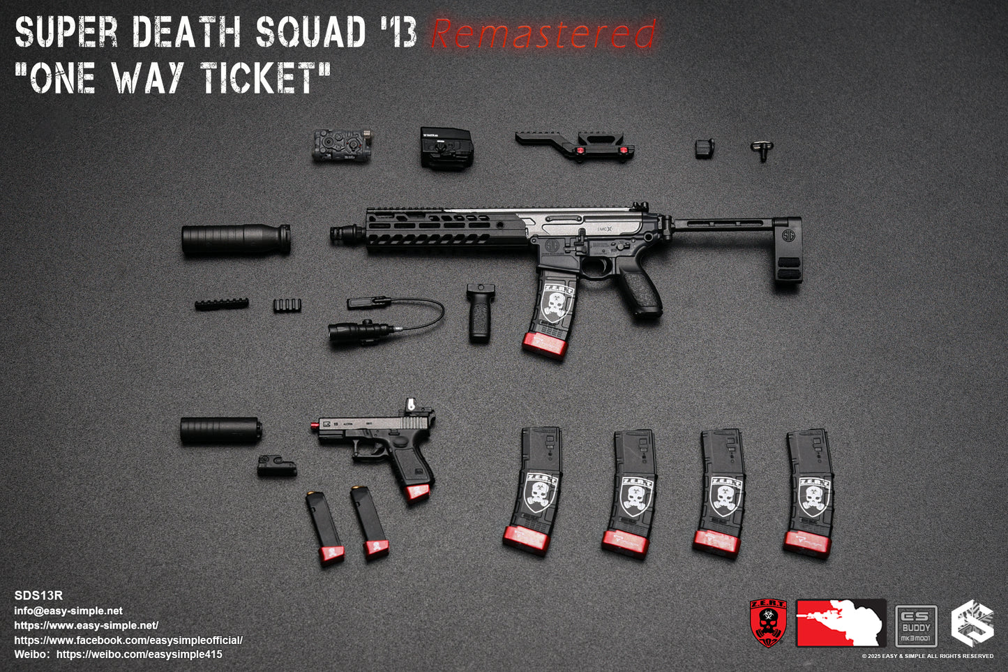1:6 Easy & Simple ZERT Super Death Squad '13 Remastered "One Way Ticket" SDS13R