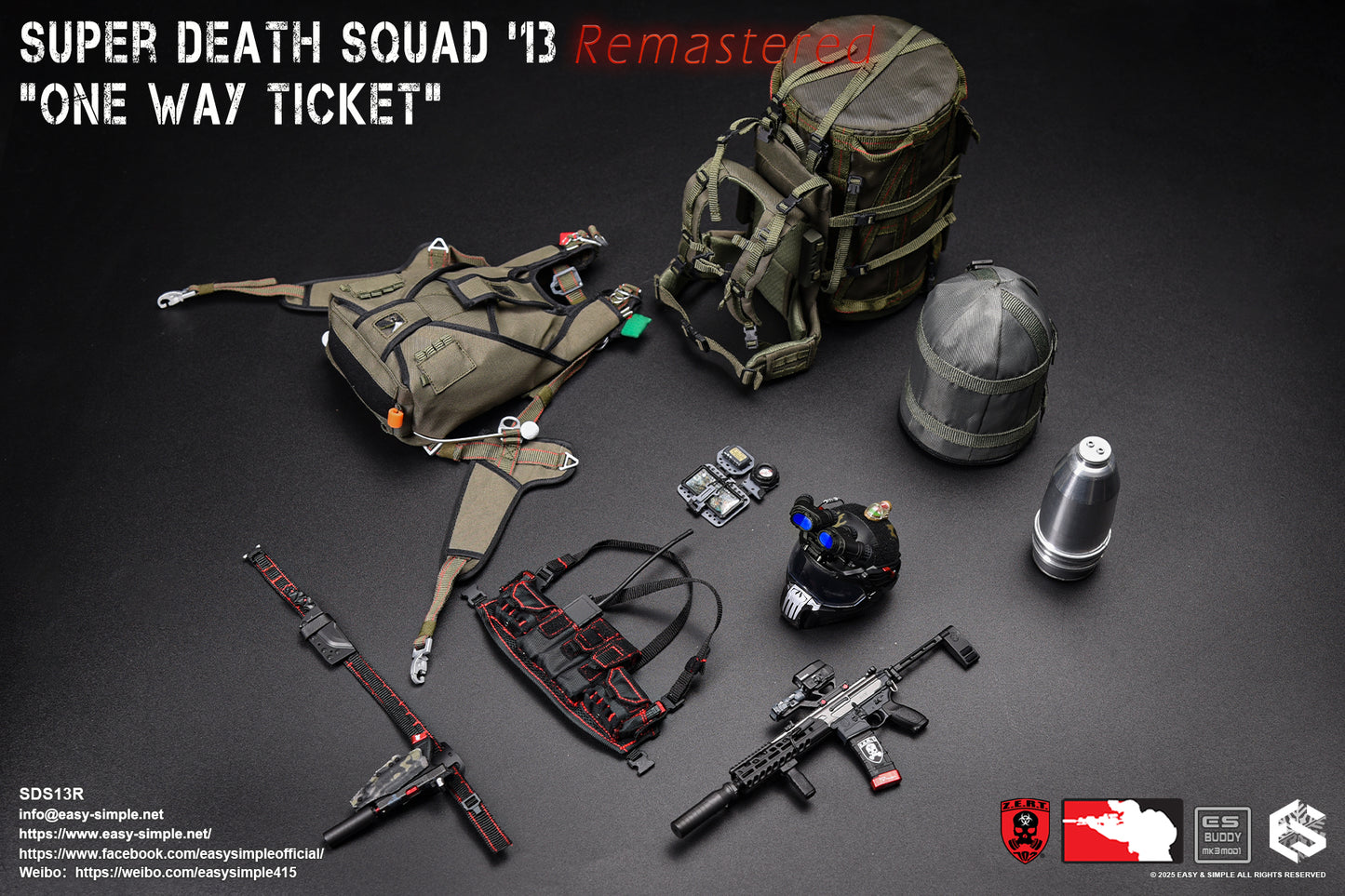 1:6 Easy & Simple ZERT Super Death Squad '13 Remastered "One Way Ticket" SDS13R