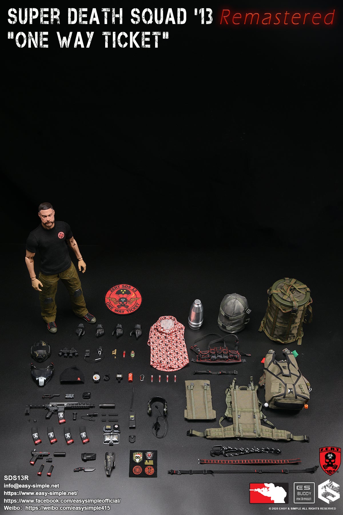 1:6 Easy & Simple ZERT Super Death Squad '13 Remastered "One Way Ticket" SDS13R