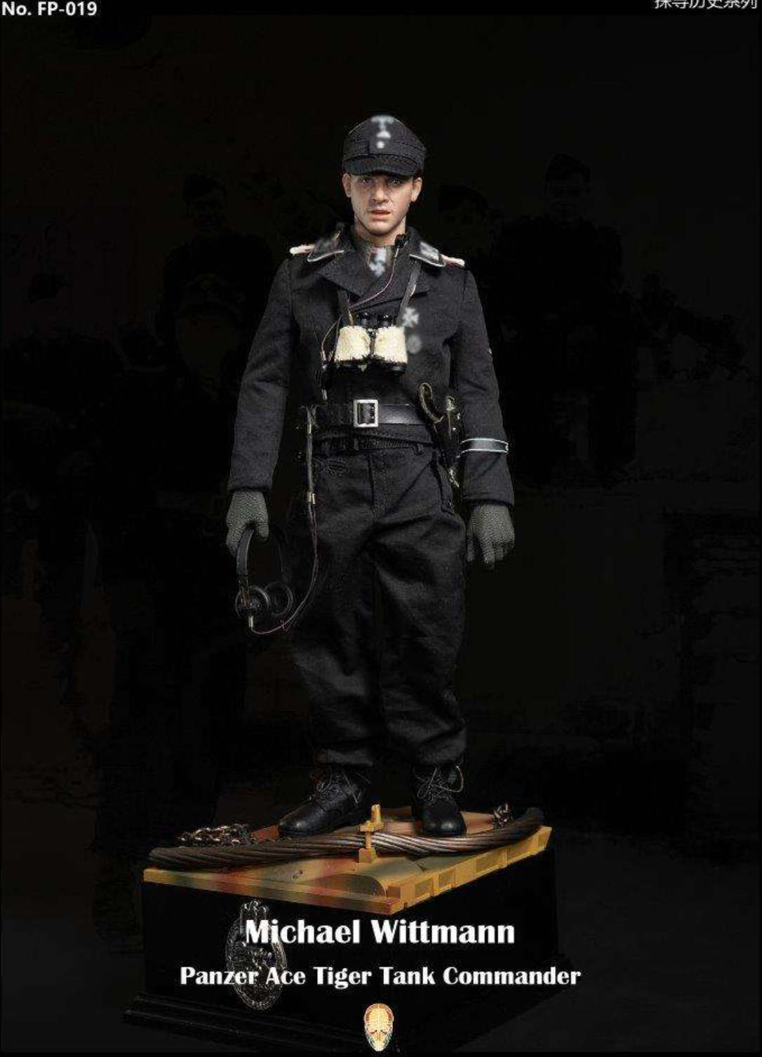 1:6 WWII German Figure Panzer Ace Michael Wittmann Facepool