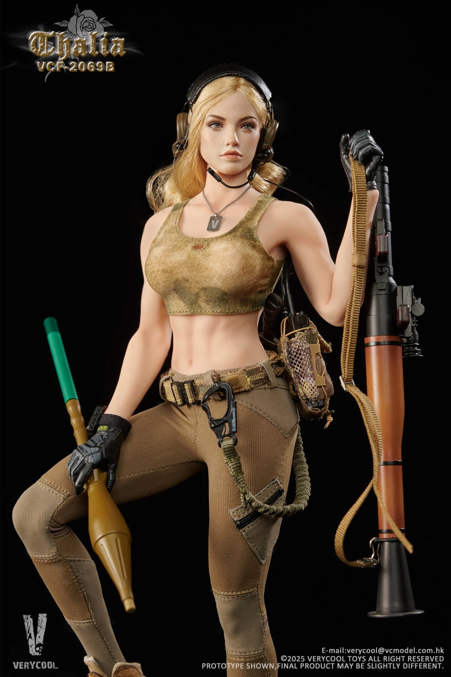 1:6 scale Very Cool Desert Female Soldier Talia Blonde Hair Action Figure VCF2069B (PREORDER)