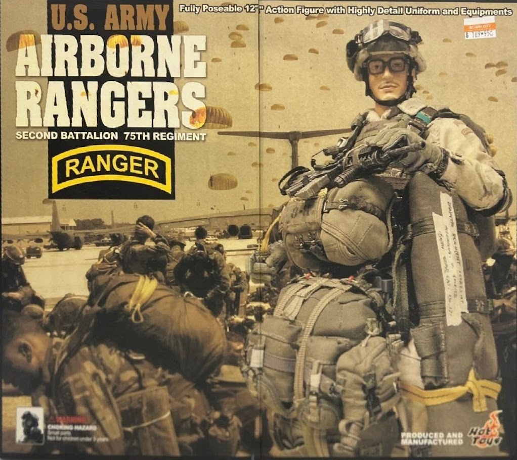 1:6 scale Hot Toys Airborne Rangers PRC 126 Radio w/ Woodland Pouch for 12" Figures