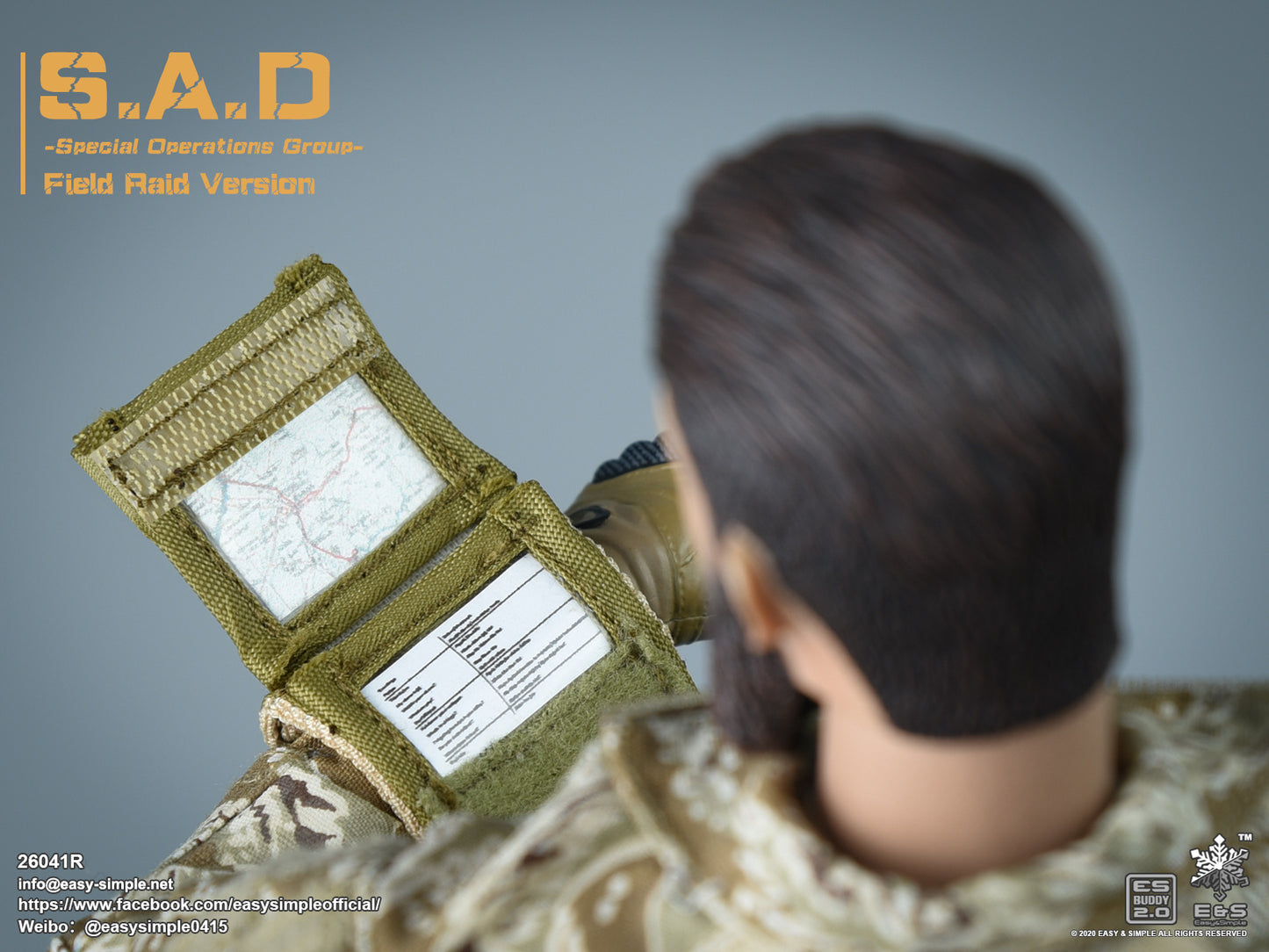 1:6 scale Easy & Simple S.A.D. Special Operations Group Field Raid Version 12" Figure 26041R