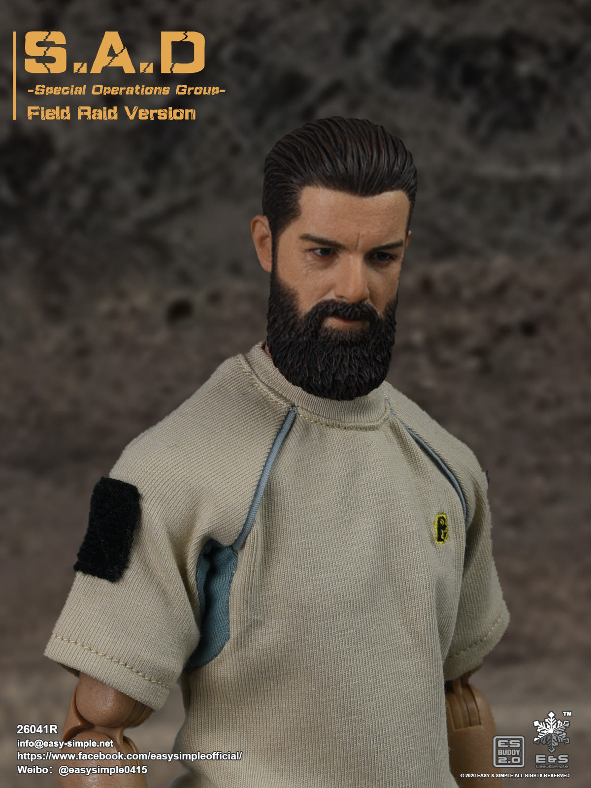1:6 scale Easy & Simple S.A.D. Special Operations Group Field Raid Version 12" Figure 26041R