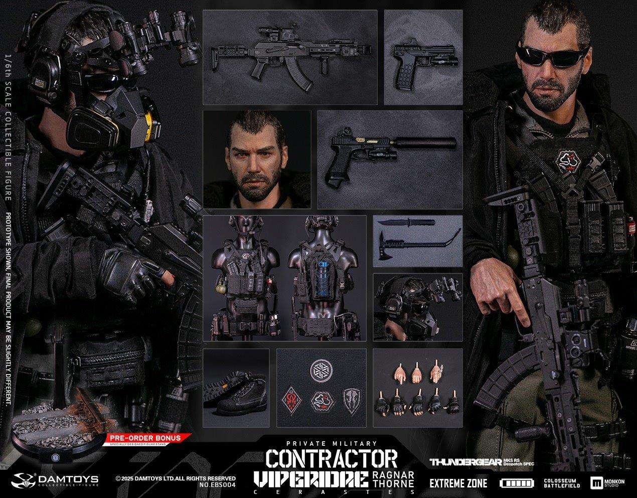 1:6 scale Damtoys EBS004 Extreme Zone PMC “Viperidae Cerastes” Ragnar Thorne (PREORDER)