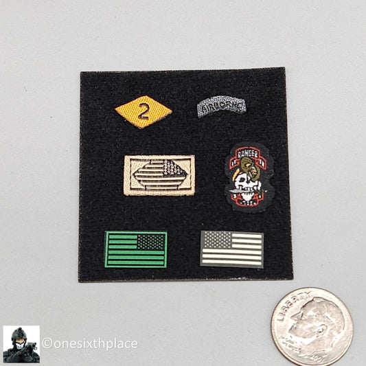 1:6 Easy & Simple 75th Ranger Regiment Patches Set for 12" Figures