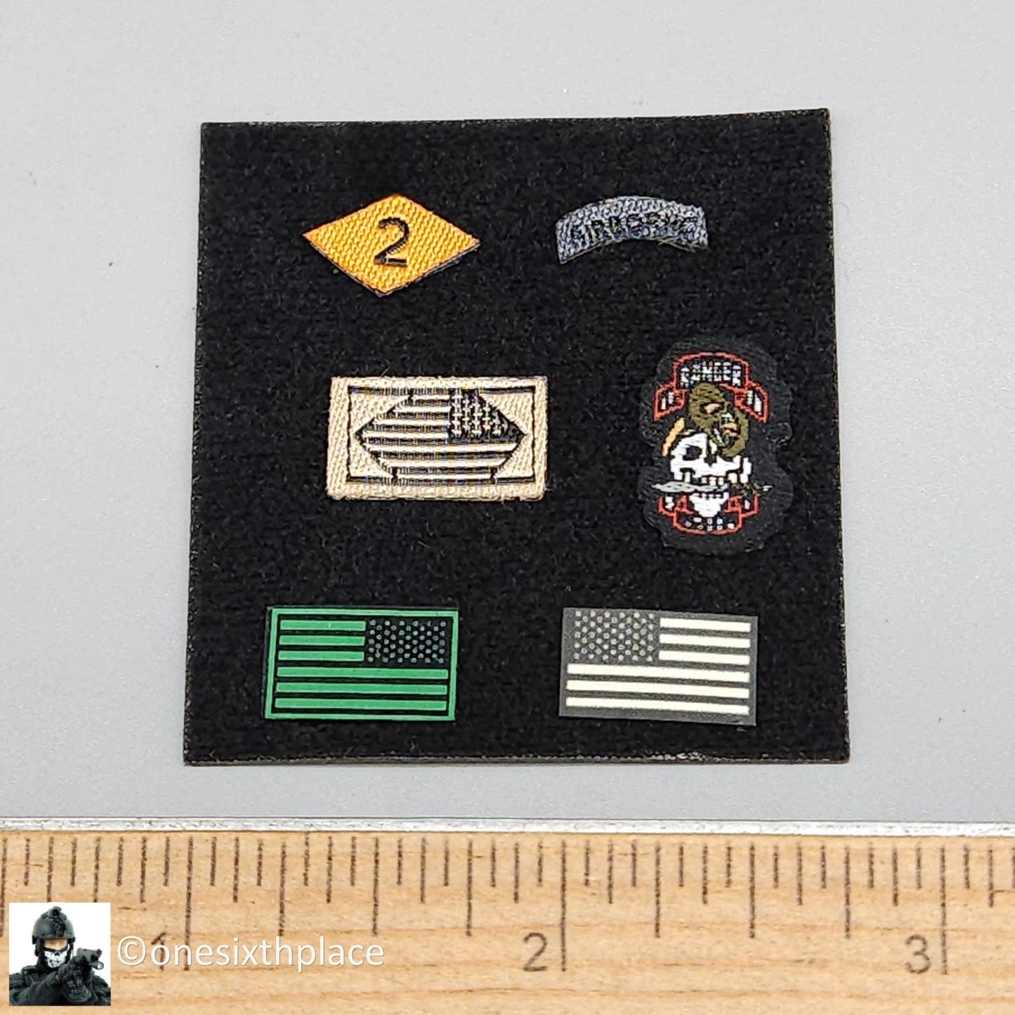 1:6 Easy & Simple 75th Ranger Regiment Patches Set for 12" Figures