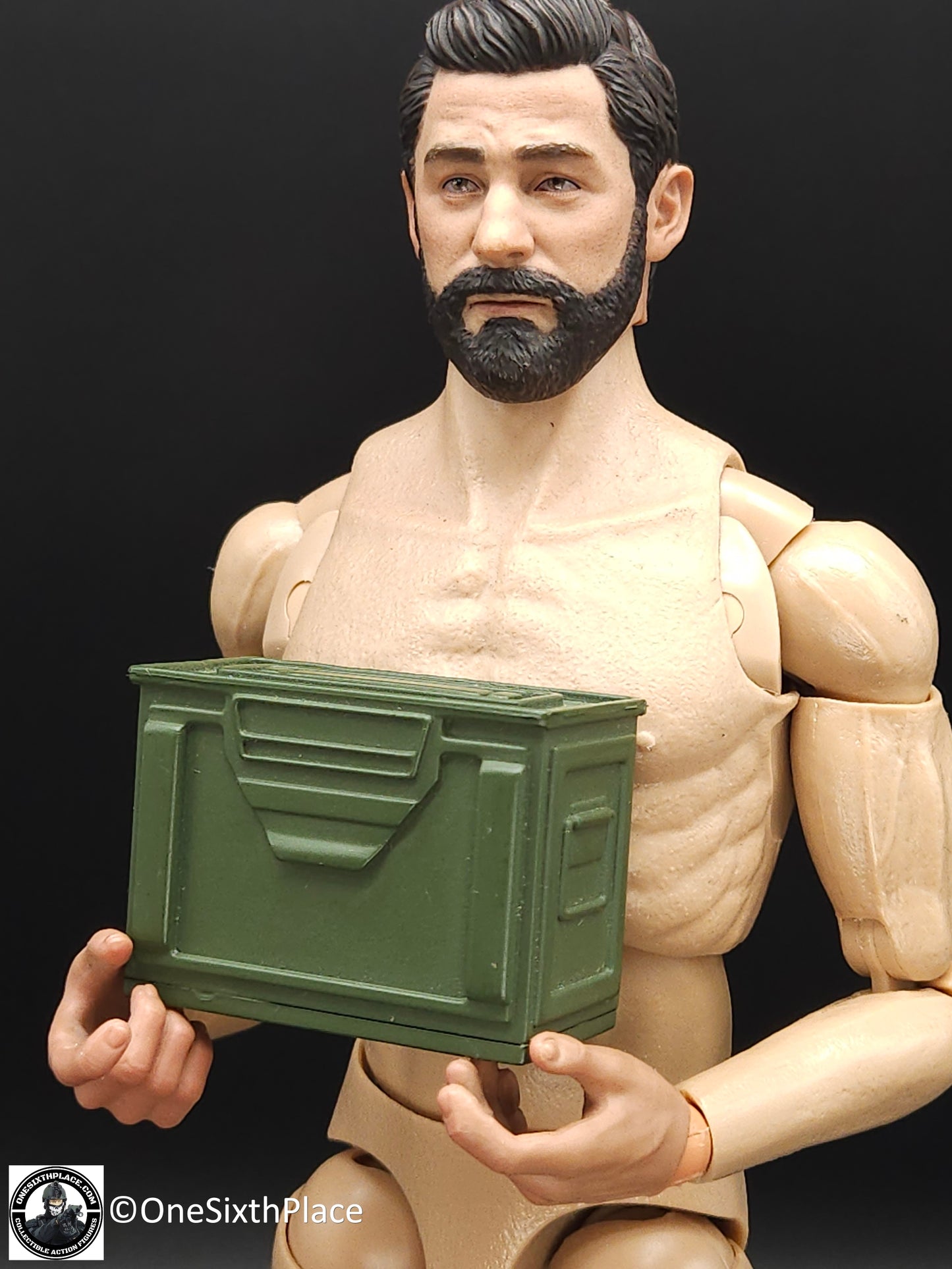 1:6 scale Ultimate Soldier .50 Cal Ammo Can Box (Solid) for 12" Figure