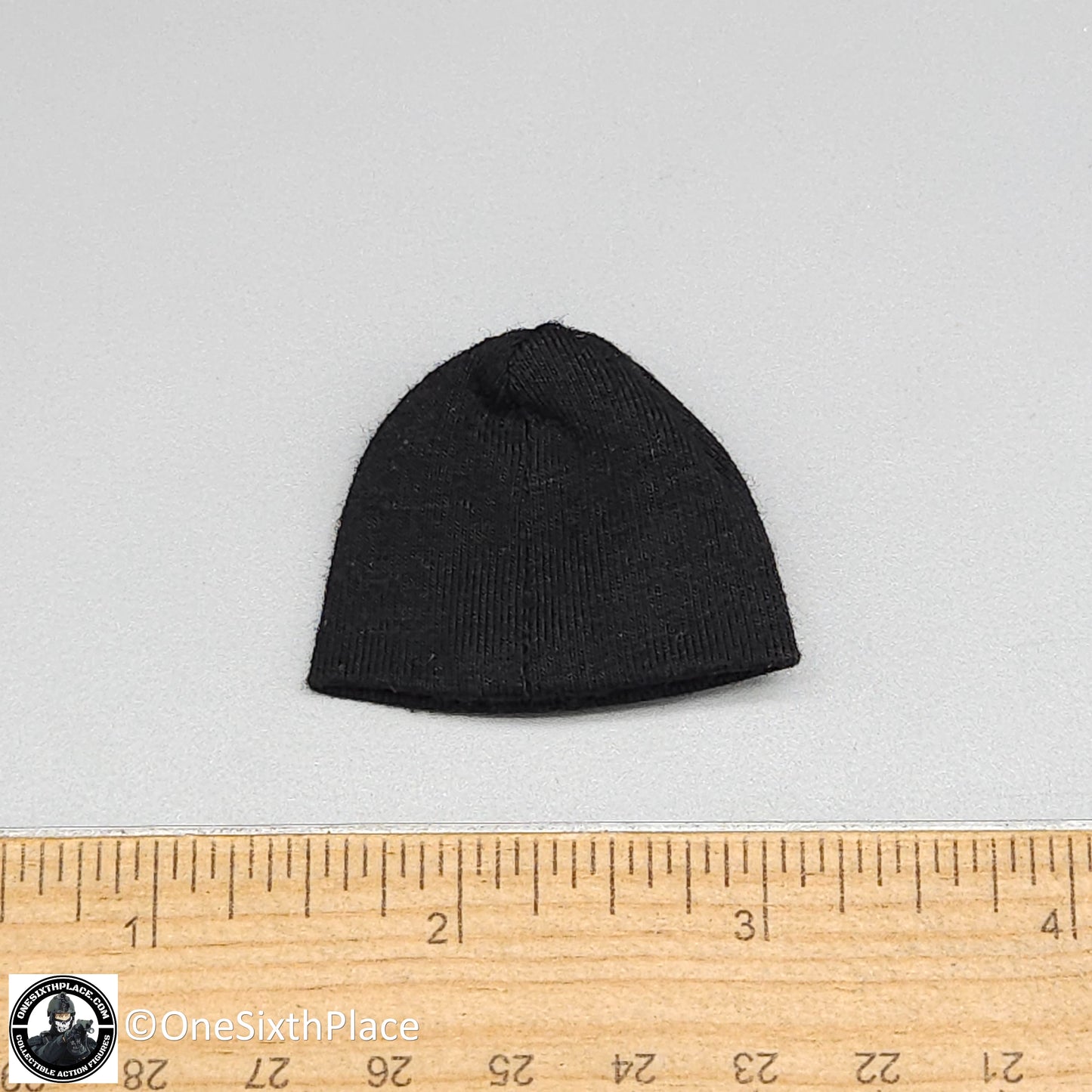 1:6 scale Black UA Skull Cap Beanie Hat for 12" Figures
