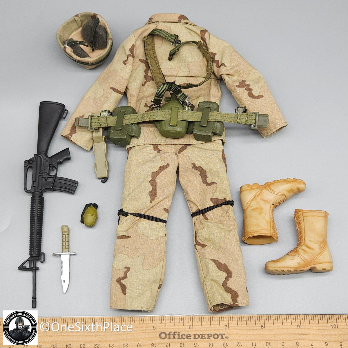 1:6 scale Hasbro GI Joe Modern US Army Desert Uniform Set for 12" Figures