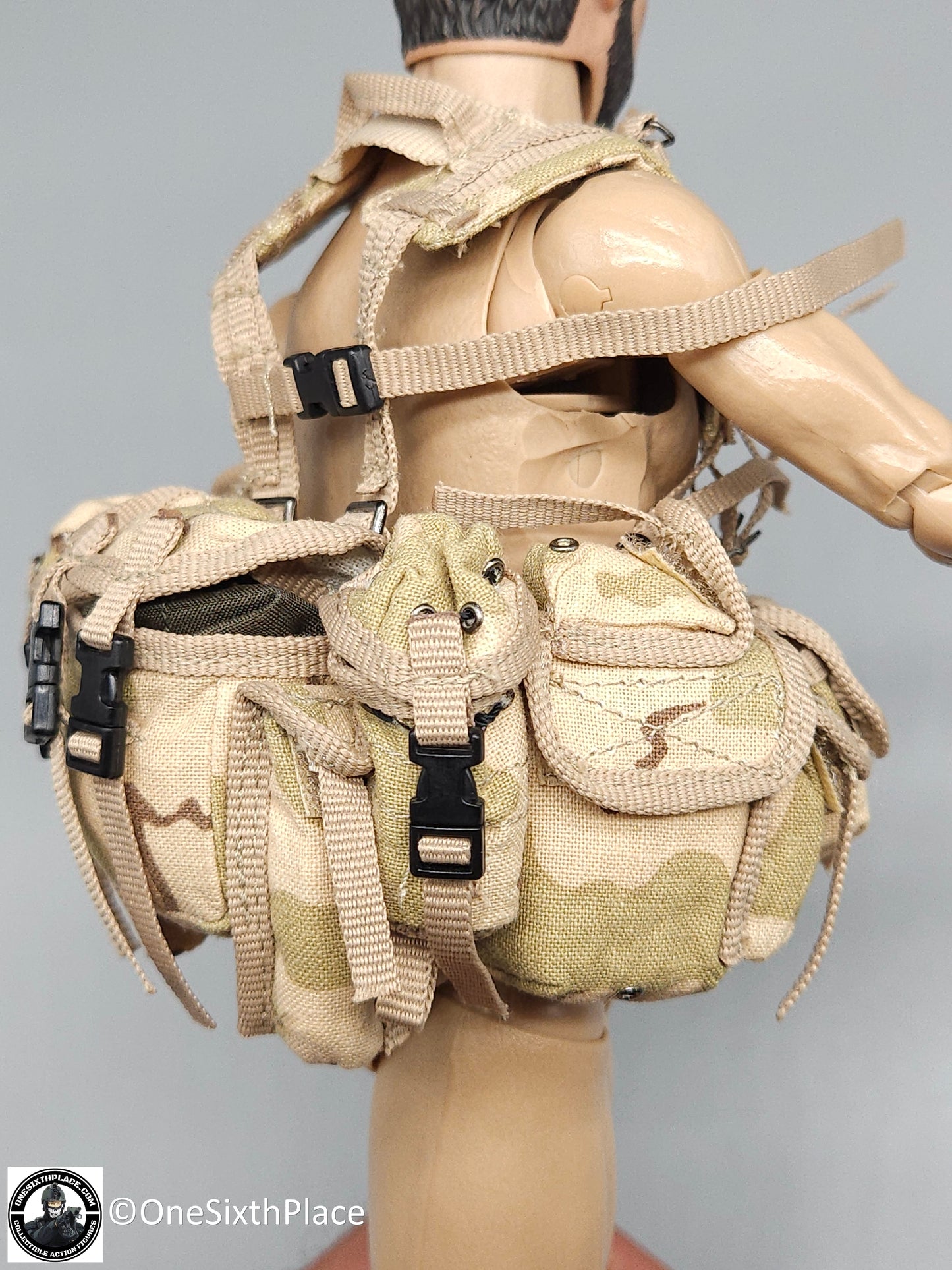 1:6 scale ACE Navy SEAL LBT 1159K Flotation Ammo Vest (Desert Camo) for 12" Figures