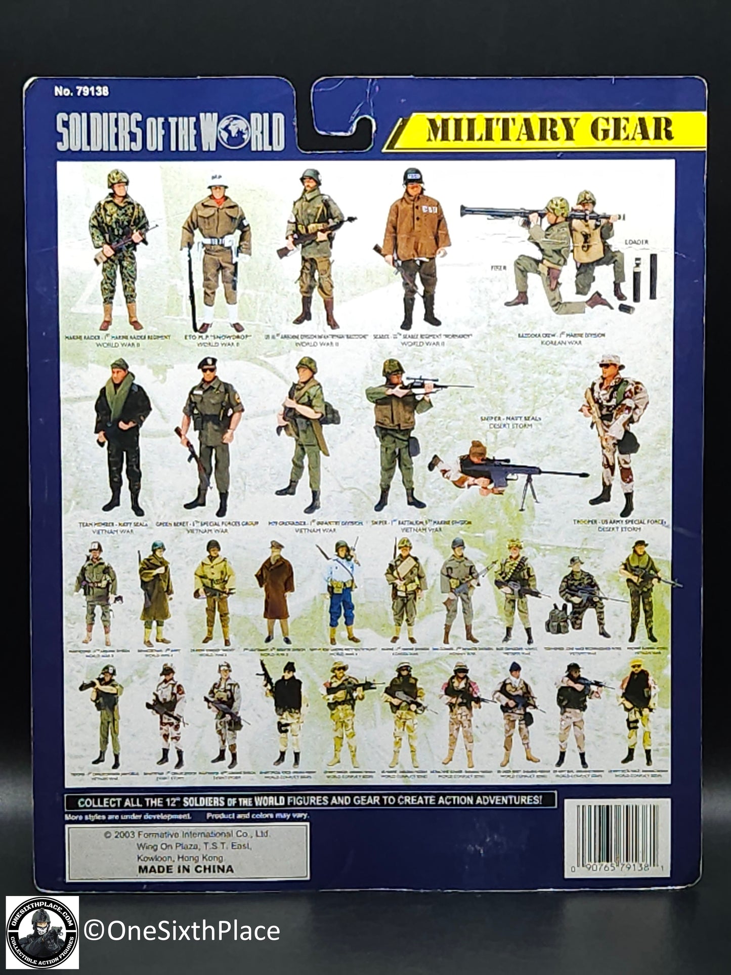 1:6 Soldiers of the World Korean War USMC Bazooka Crew Loader Uniform for 12" Figures