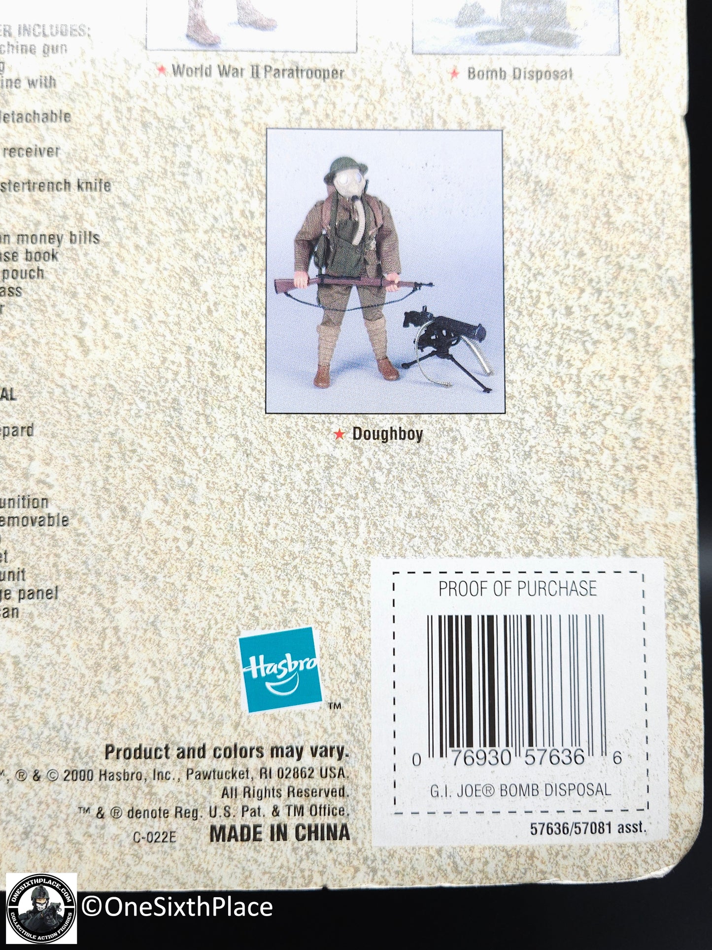 1:6 scale Hasbro GI Joe Bomb Disposal Battle Gear With German Shepherd Dog for 12" Figures